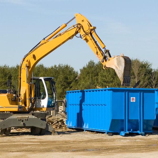 what size residential dumpster rentals are available in Banco Virginia